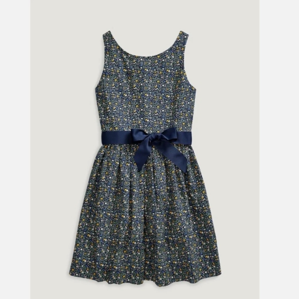 Polo Ralph Lauren Girls Multi Color Floral Dress Size 16